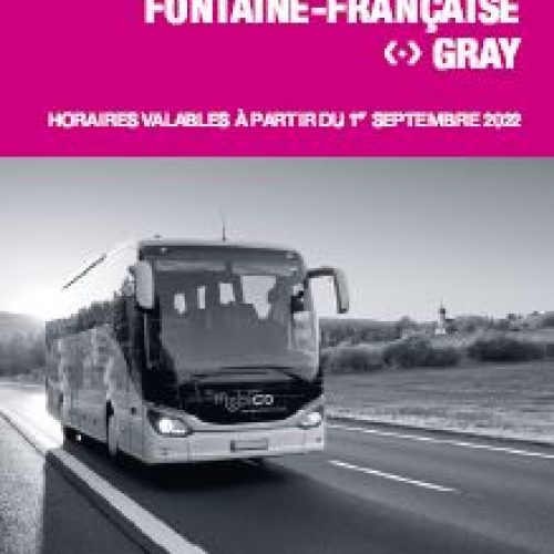 Bus Dijon Gray via Fontaine Française