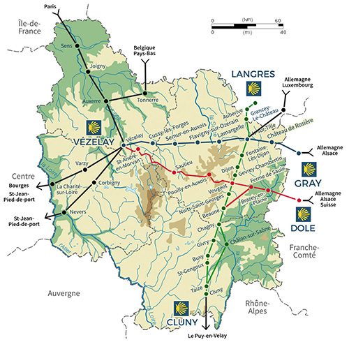 Saint Jacques de Compostelle en Bourgogne